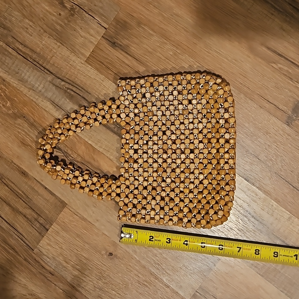 Small wooden stitch clutch